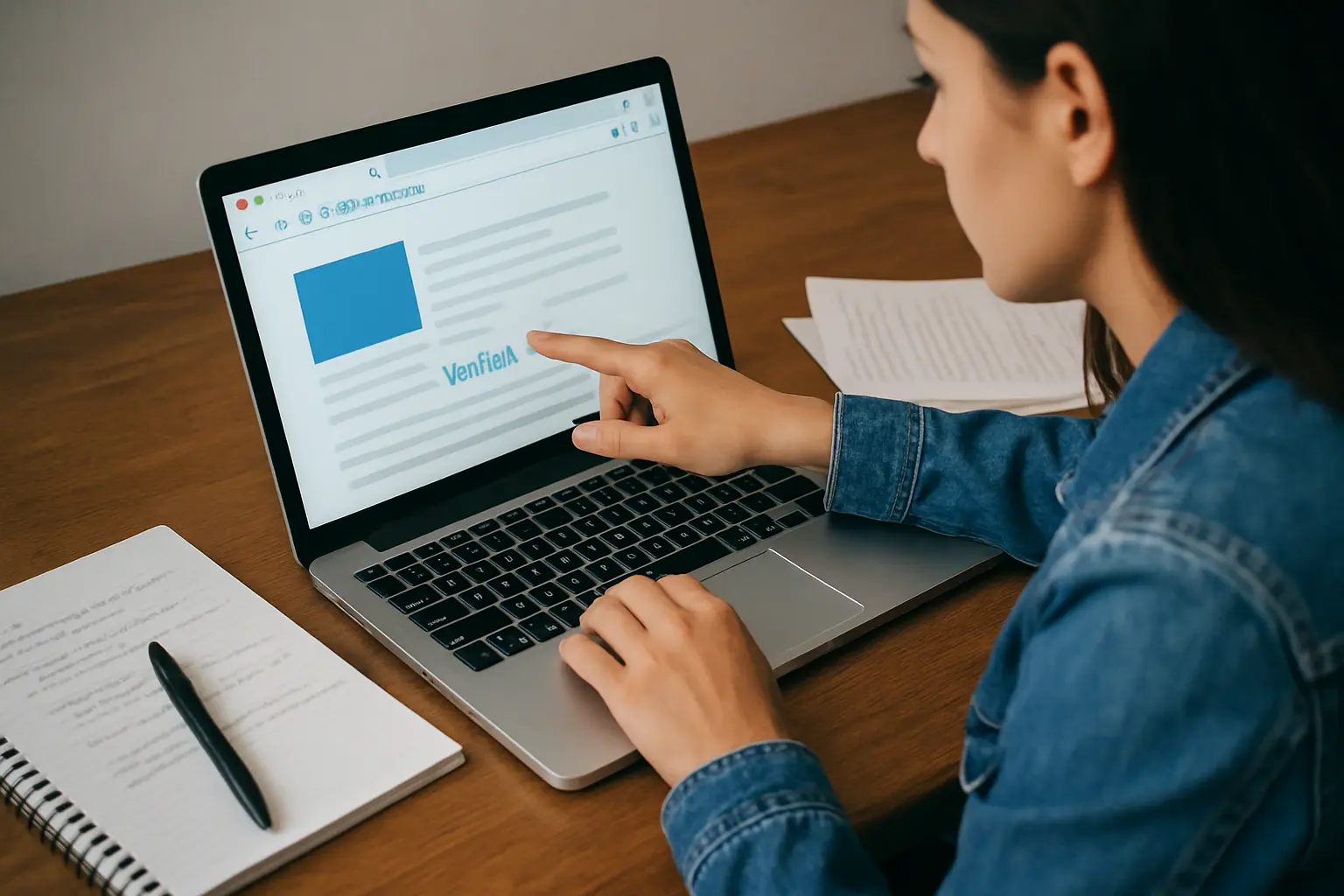 Verificação de que o identificador resolve para o artigo correto